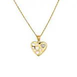 Zawieszka w kształcie serca z cyrkoniami